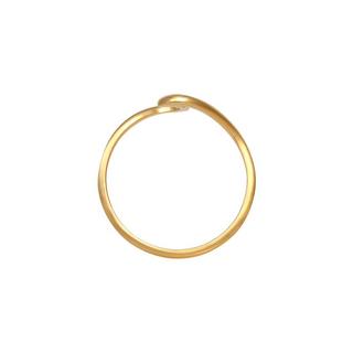 Elli  Ring Wellen Wave Strand Maritim 375 Gelbgold 