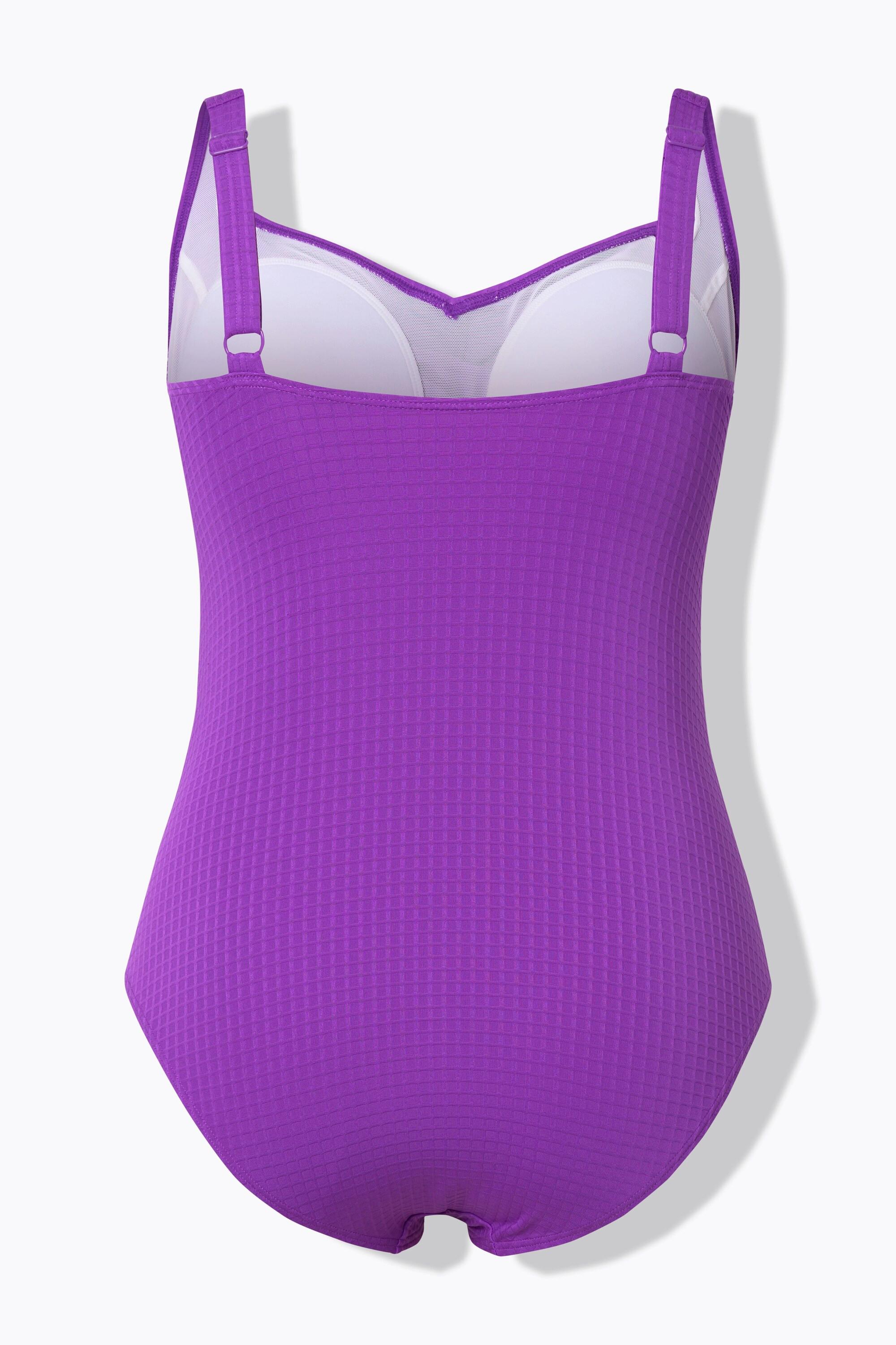 Ulla Popken Costume da bagno coppe morbide drappeggiato  