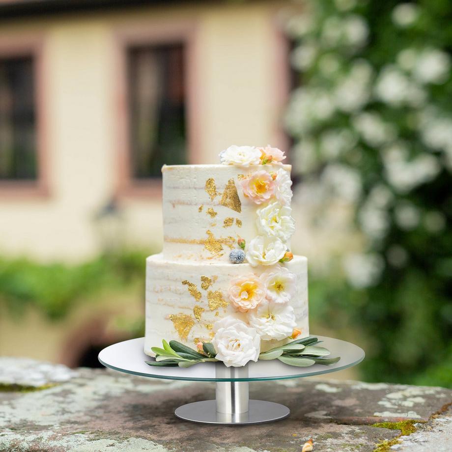 B2X Assiette à gâteau avec pied  