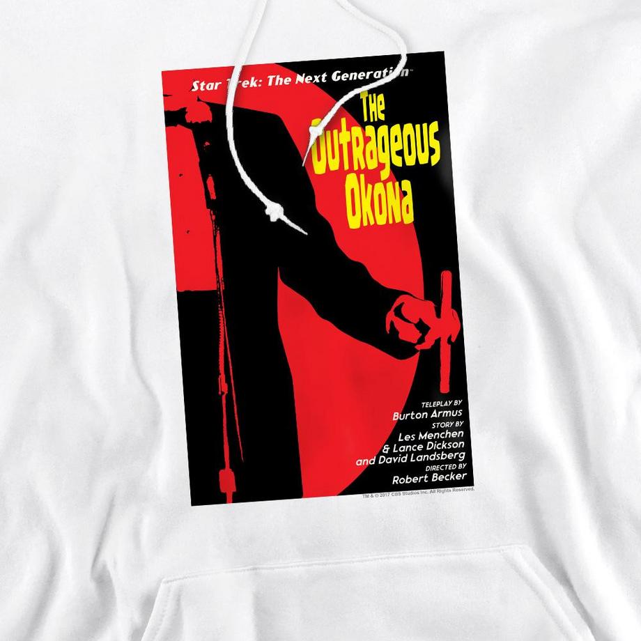 Star Trek The Next Generation Season 2 Episode 4 Felpa con cappuccio  