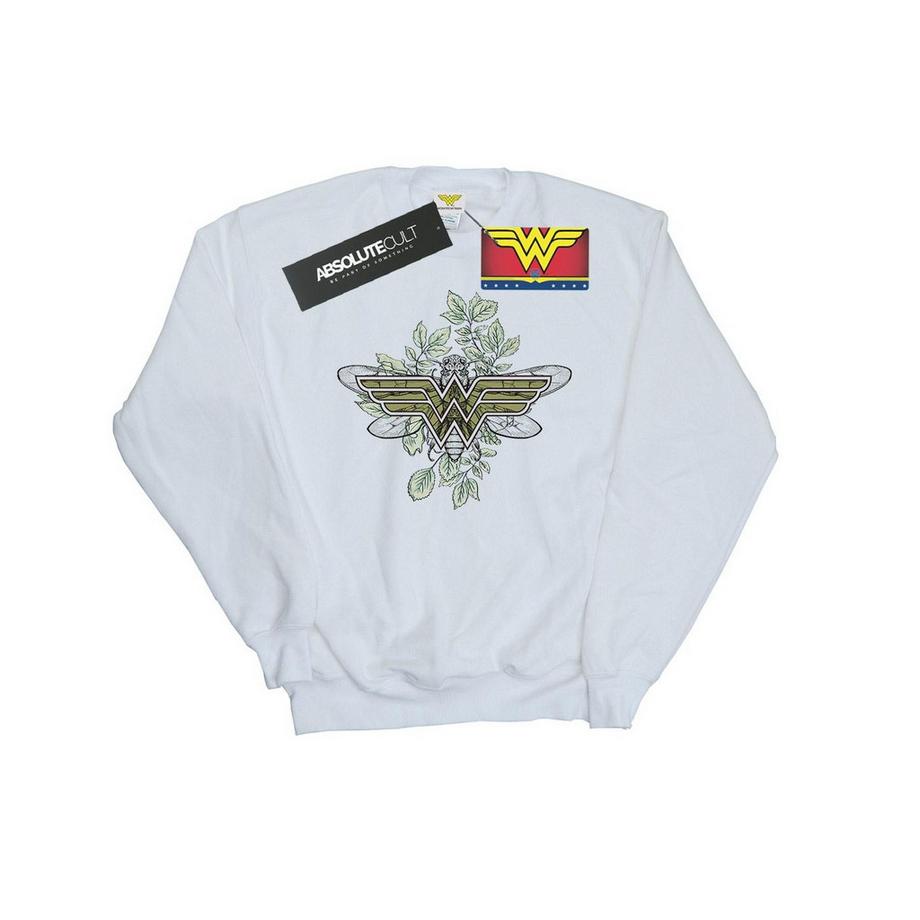 DC COMICS Wonder Woman Floral Logo Felpa  