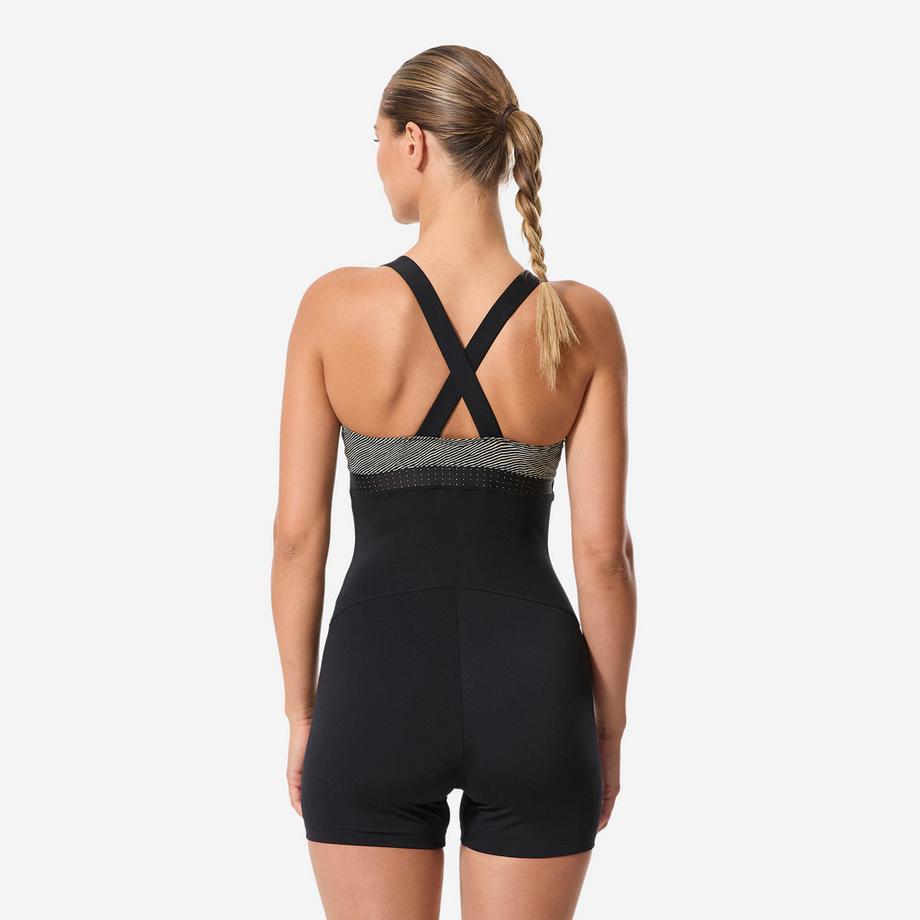 DECATHLON  Maillot de bain une pièce aquagym aquabike shorty Elea sono 