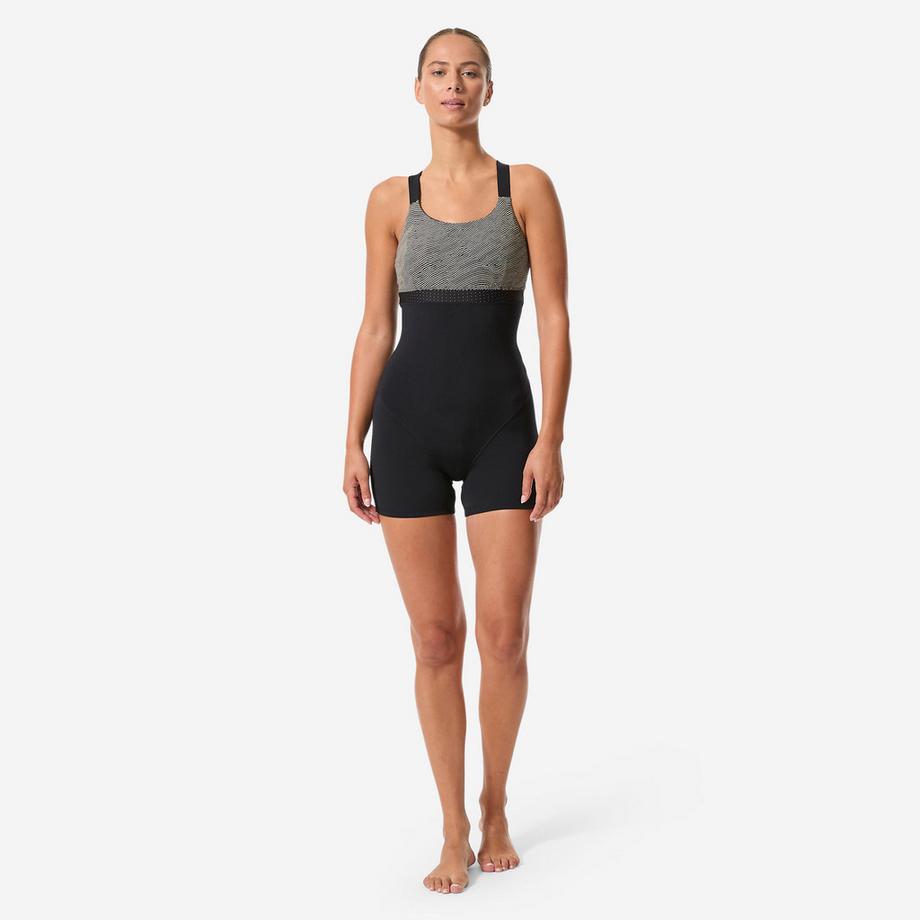 DECATHLON  Maillot de bain une pièce aquagym aquabike shorty Elea sono 