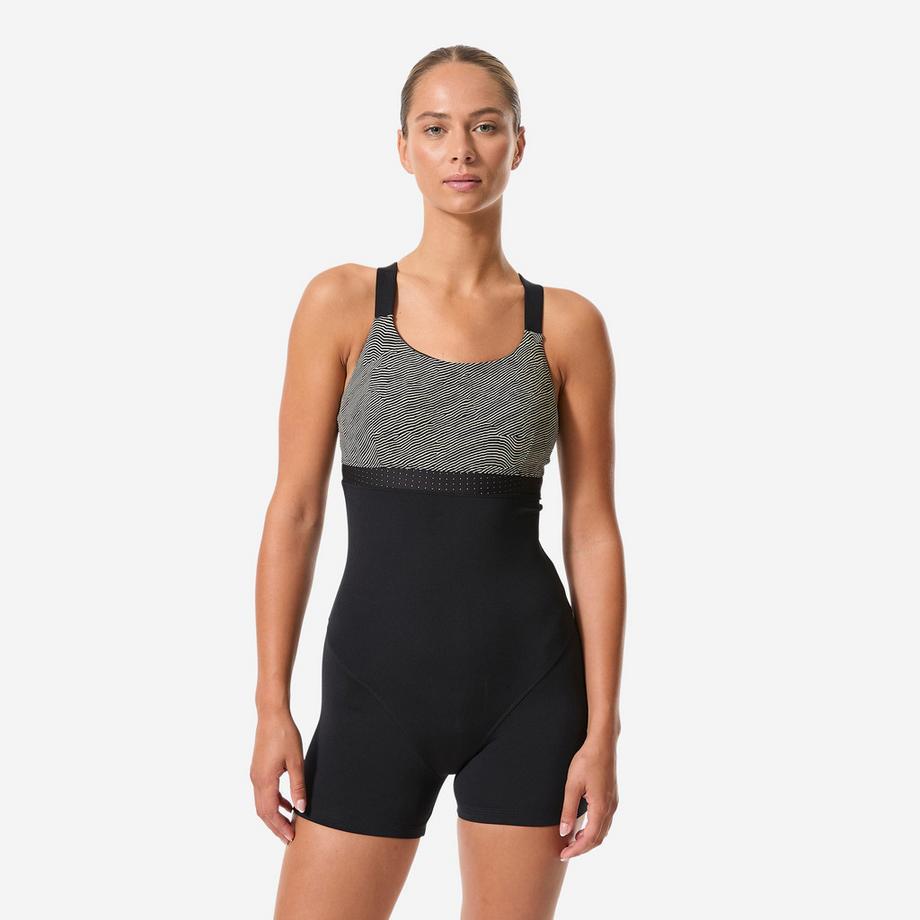 Maillot de bain une pièce aquagym aquabike shorty Elea sono