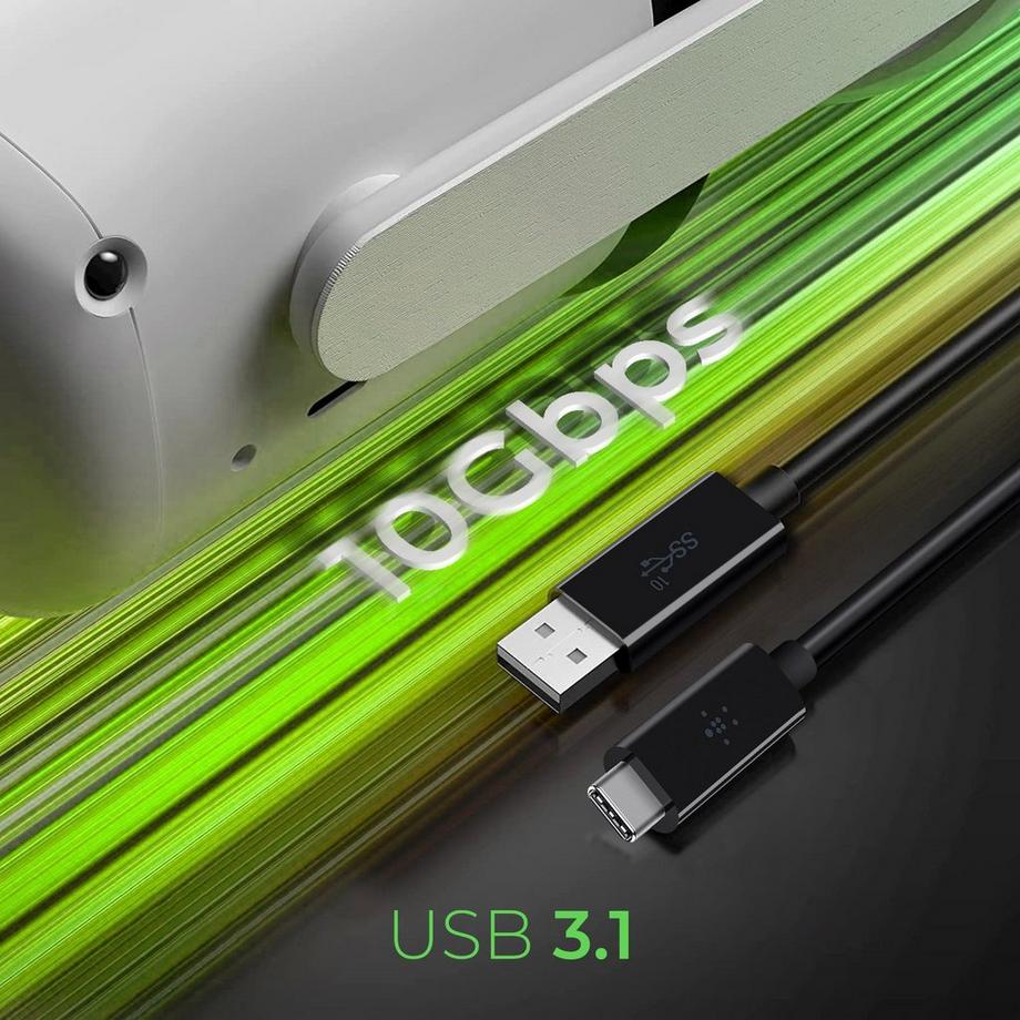 Belkin USB-A - USB-C, 0.9m USB Kabel 0,9 m USB 3.2 Gen 2 (3.1 Gen 2) USB A USB C Schwarz