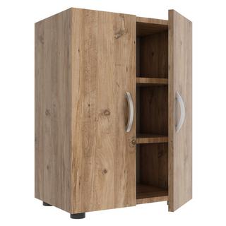 VCM Holz Großer Schuhschrank Schuhkommode Schuhregal Stiefel Groß Ulas 3 Fächer  