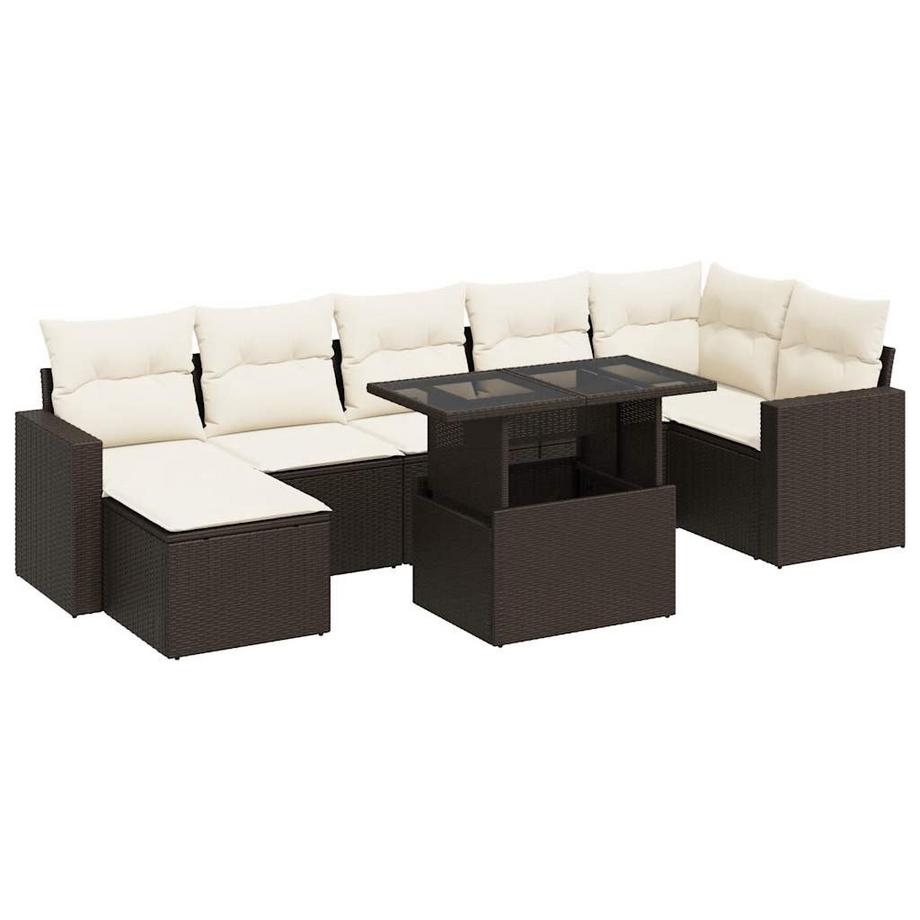 set di divani da giardino Polirattan