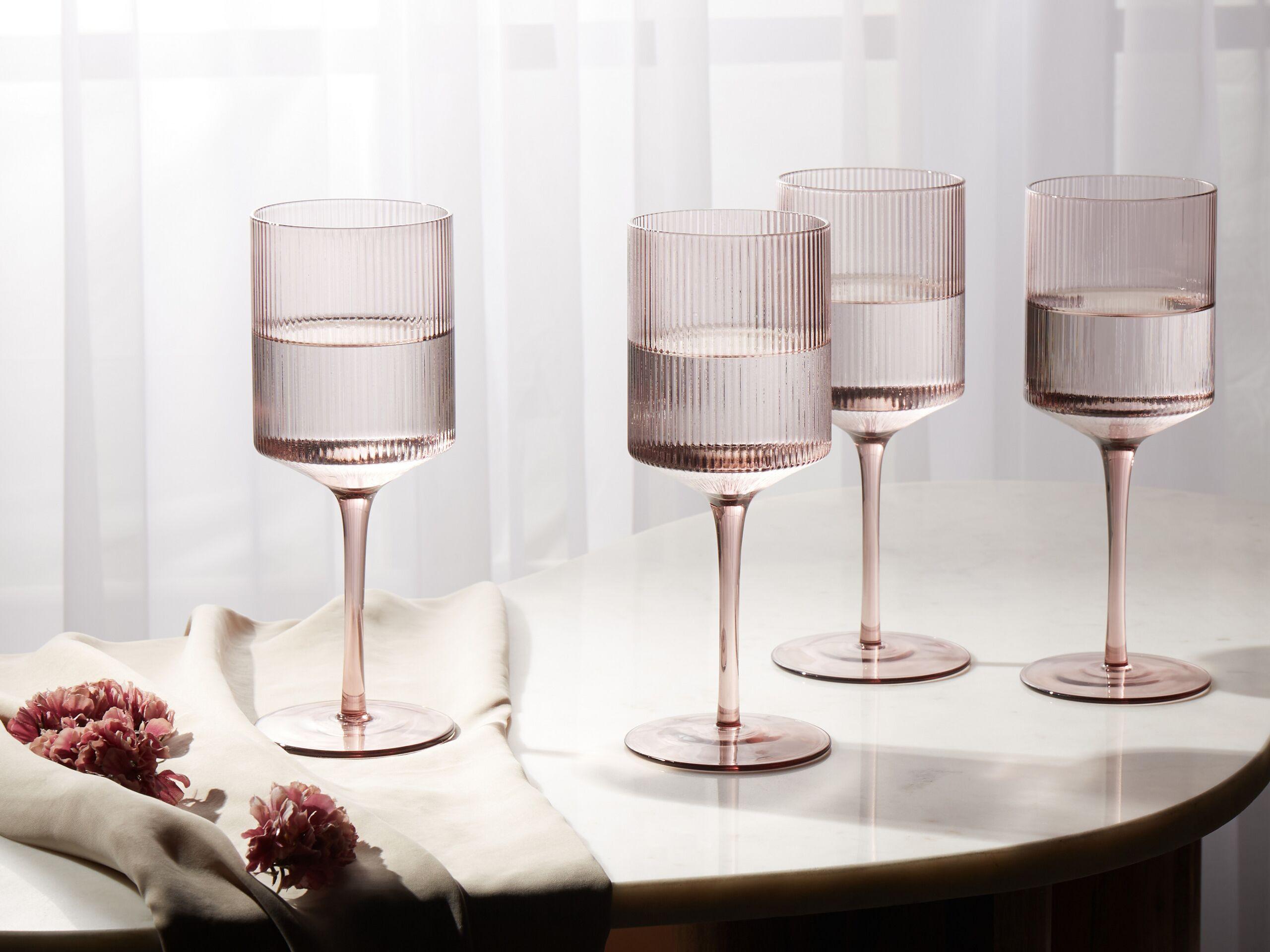 Beliani Weingläser aus Glas Retro AMETHYST  