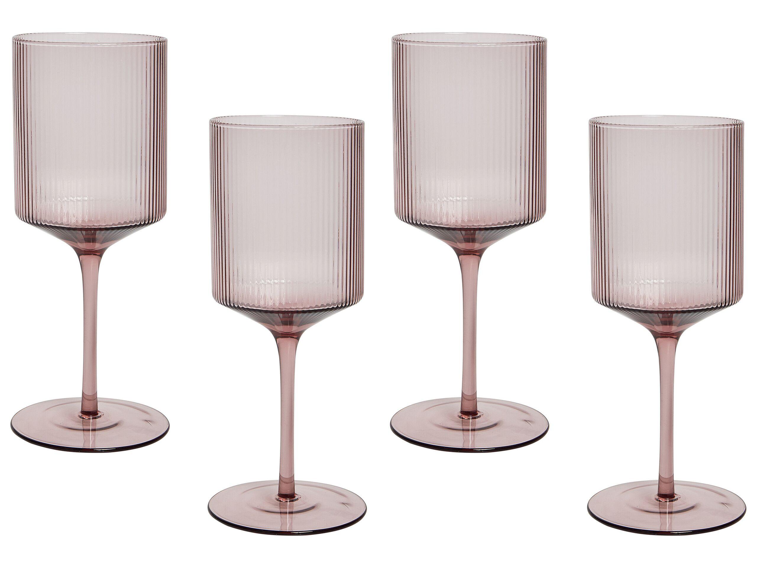 Beliani Weingläser aus Glas Retro AMETHYST  