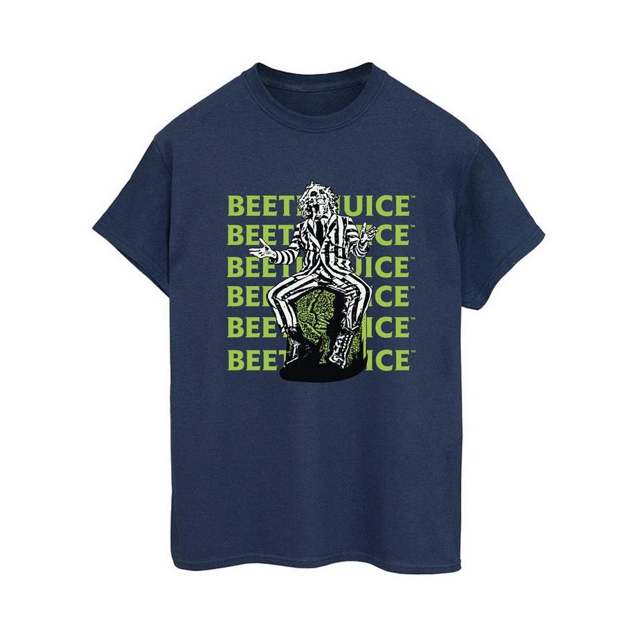 Beetlejuice Logo Muster T-Shirt  