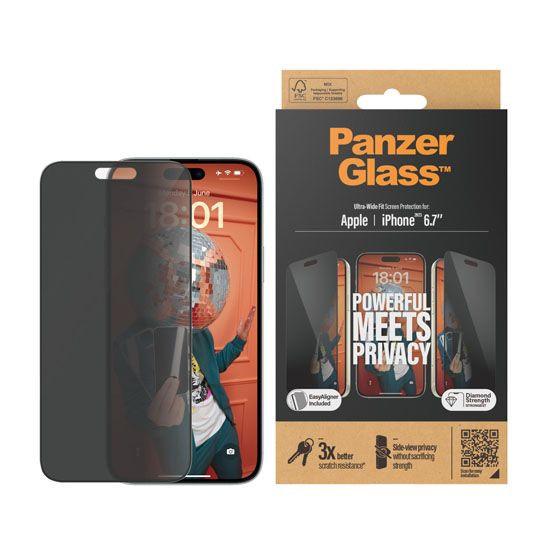 PanzerGlass  Folie iPhone 15 Plus Privacy 