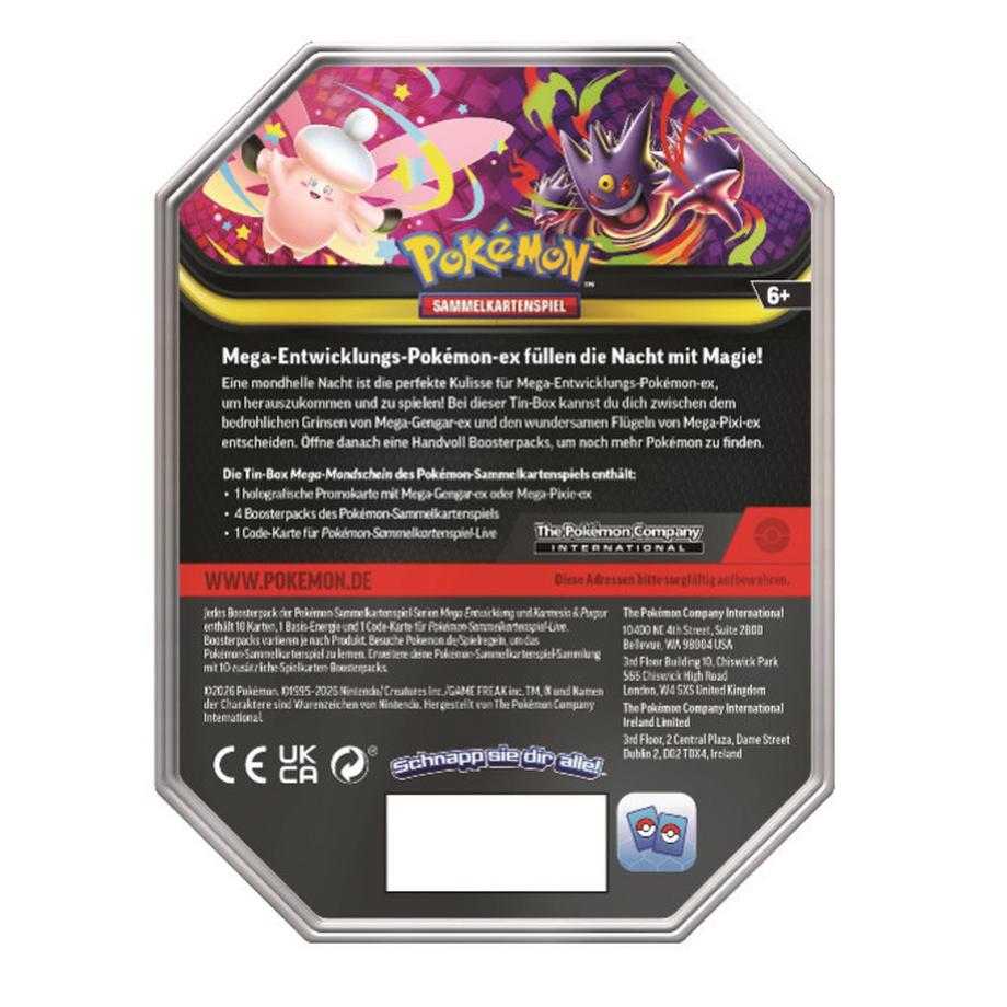 Pokémon  Méga-Gengar au clair de lune ex Tin 