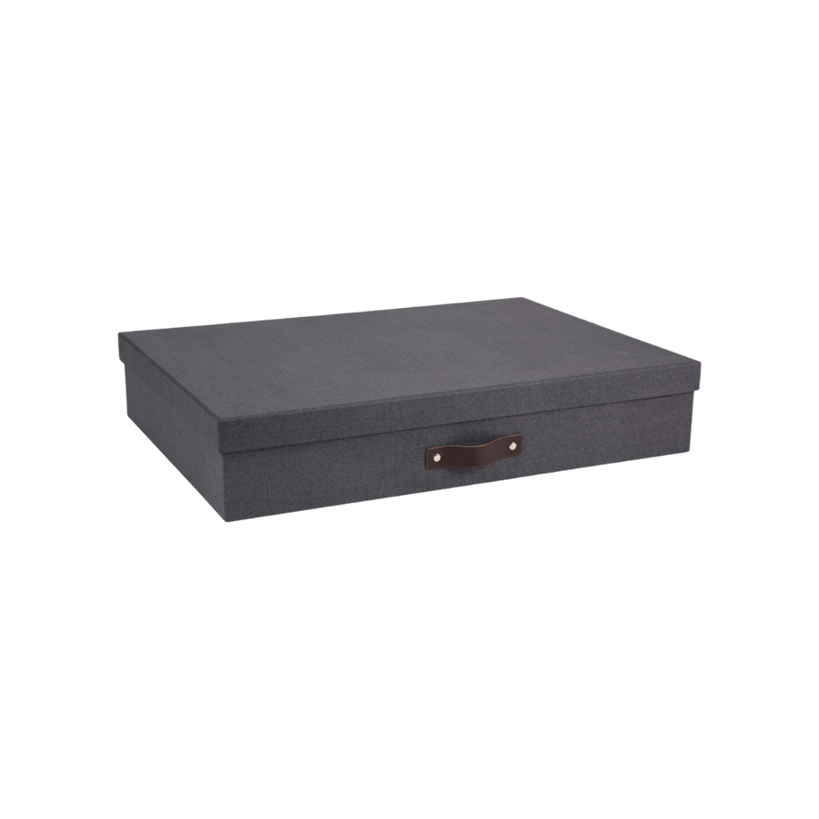 Bigso Box of Sweden Bigso SVERKER Boîte de rangement A3 - Noir Canvas  