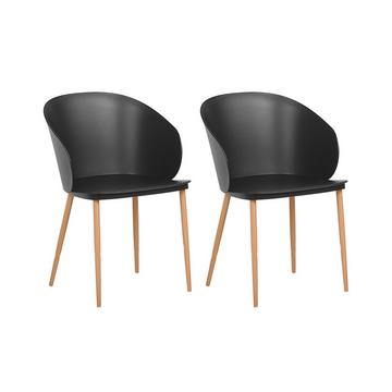 Lot de 2 chaises en Matière synthétique Moderne BLAYKEE