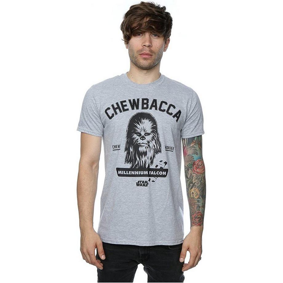STAR WARS Collegiate Chewbacca T-Shirt Grafica  