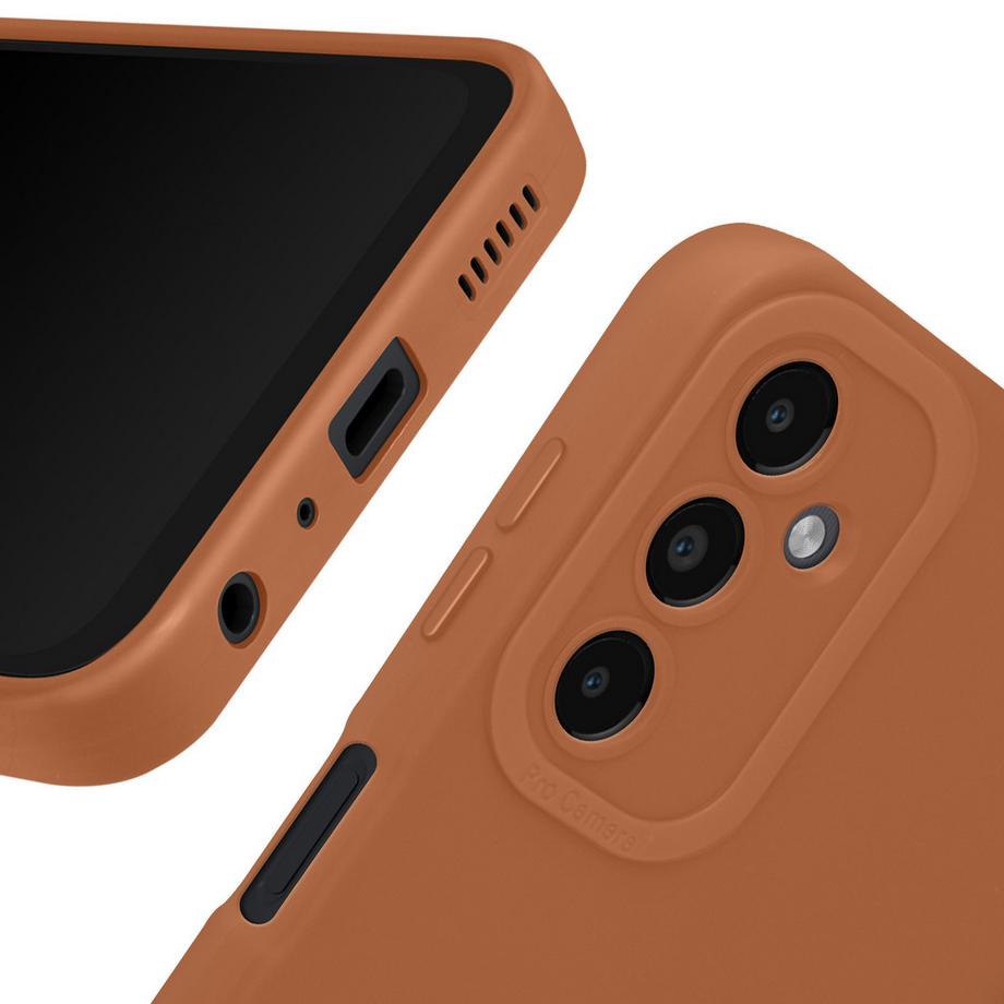 Avizar  Weiche Hülle Samsung Galaxy A14 Braun 