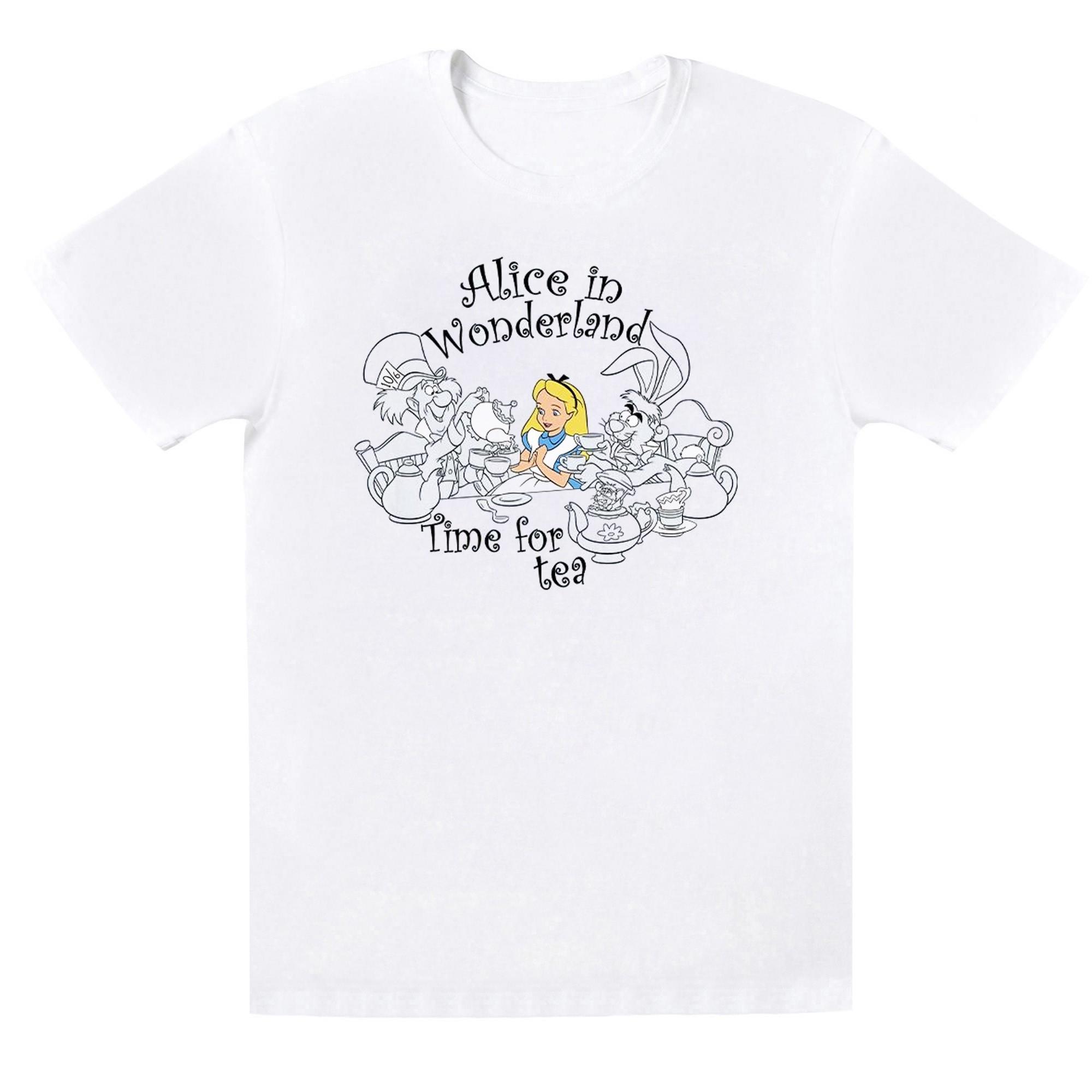 Disney  Tshirt ALICE IN WONDERLAND TIME FOR TEA 