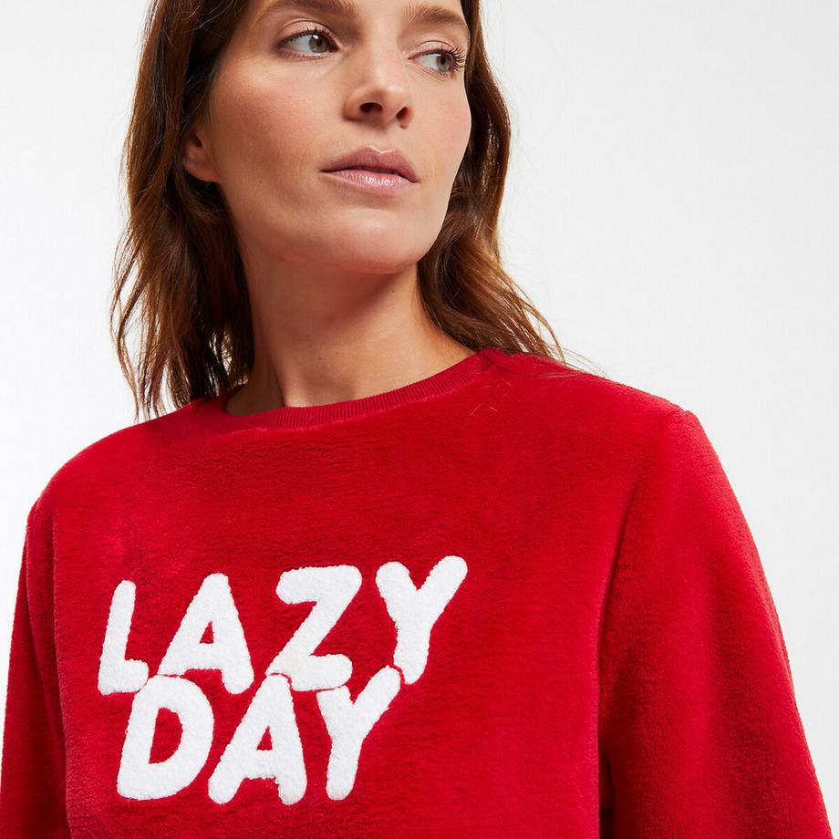 SO'HOME Pyjama Polaire avec Message  