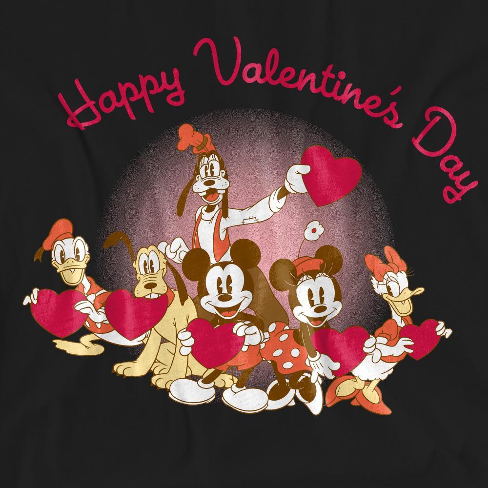 MICKEY MOUSE Happy Valentinstag bedrucktes T-Shirt  