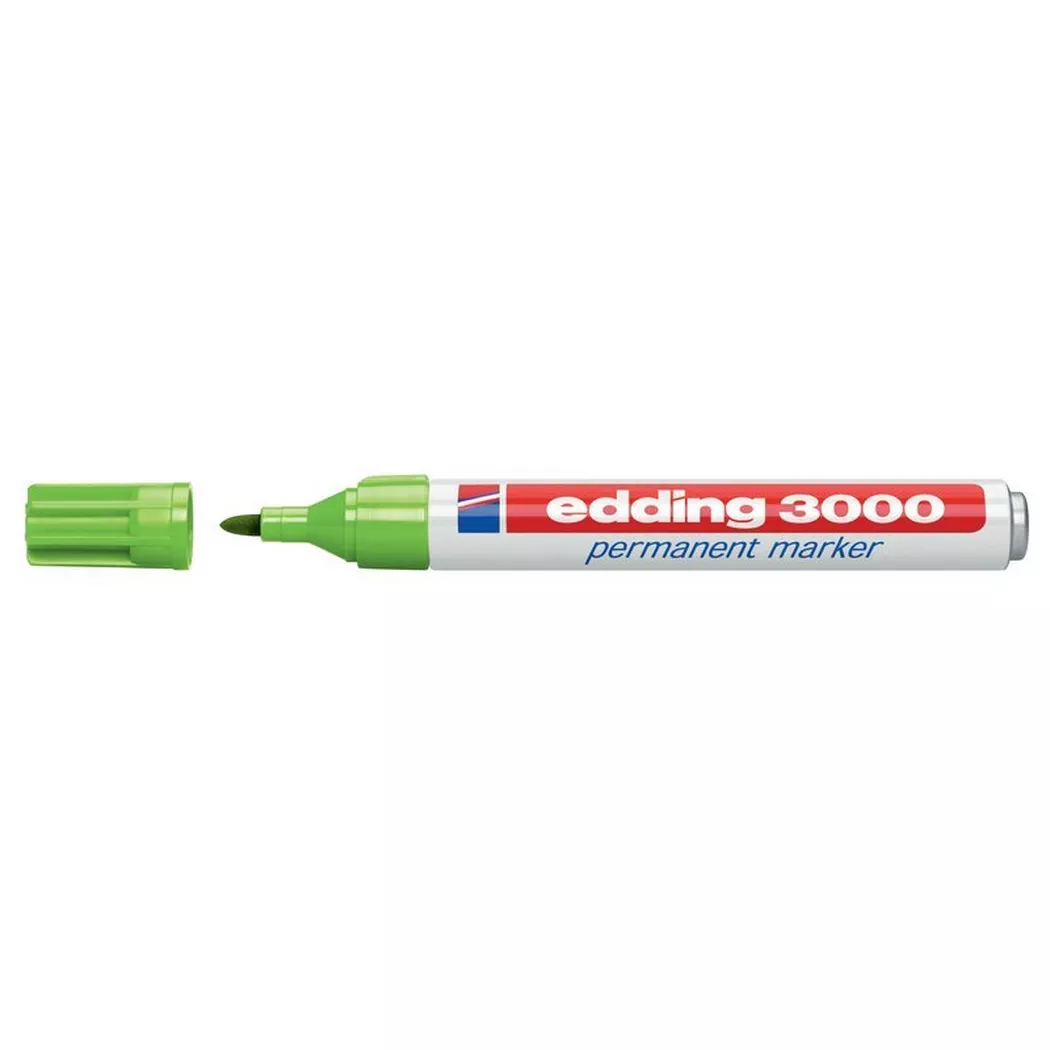 Edding Permanentmarker edding 3000 hellgrün
