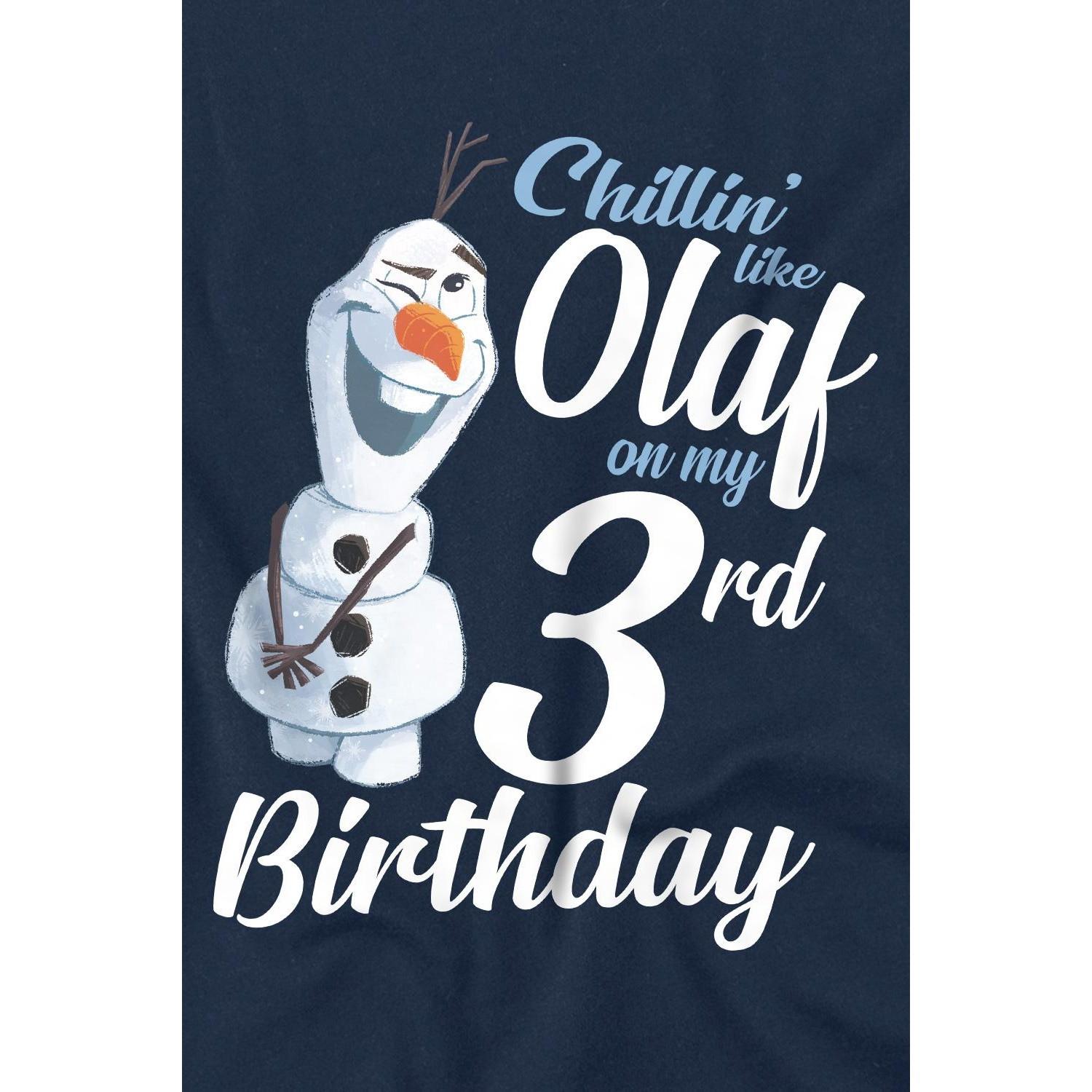 FROZEN  Chillin Like Olaf TShirt  3 Geburtstag 