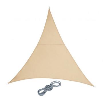 Voile d'ombrage polyester triangulaire sable