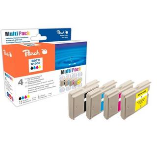 Peach  Spar Tintenpatronen, XL Füllung, kompatibel zu LC 1000, LC 970 