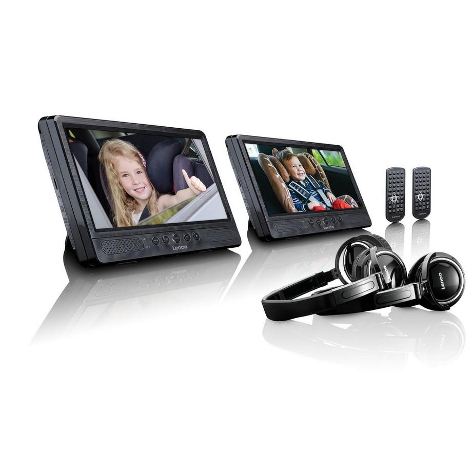 Lenco  DVP-1045 portabler DVD Player dual screen 