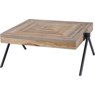 mutoni Table basse Teca Balance 70x70 teck vieilli  