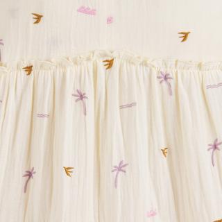 La Redoute Collections  Kleid mit schmalen Trägern und Rüschen aus Baumwolle 