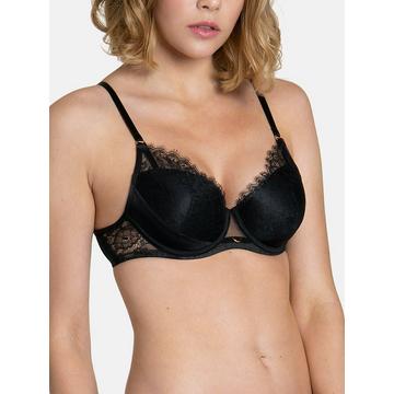 Reggiseno preformato Nero Rosa F