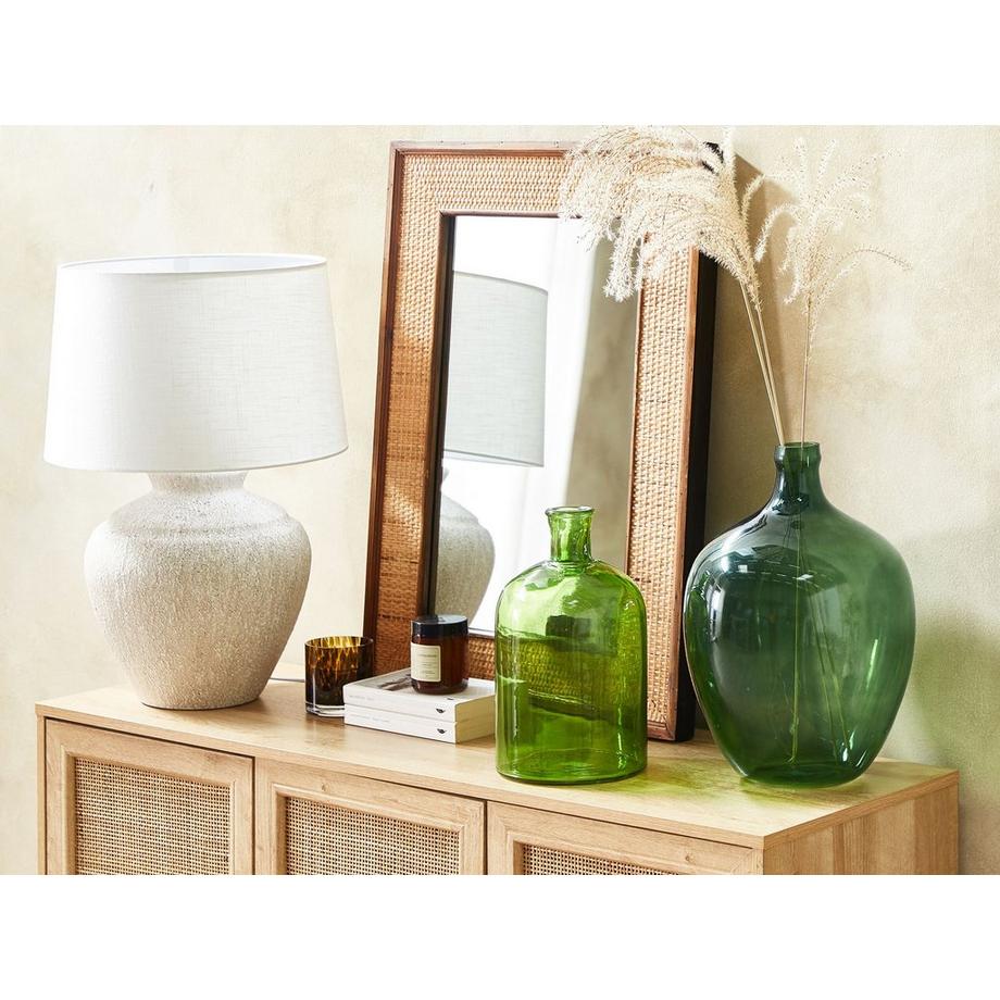 Beliani Dekovase aus Glas Modern ROTI  