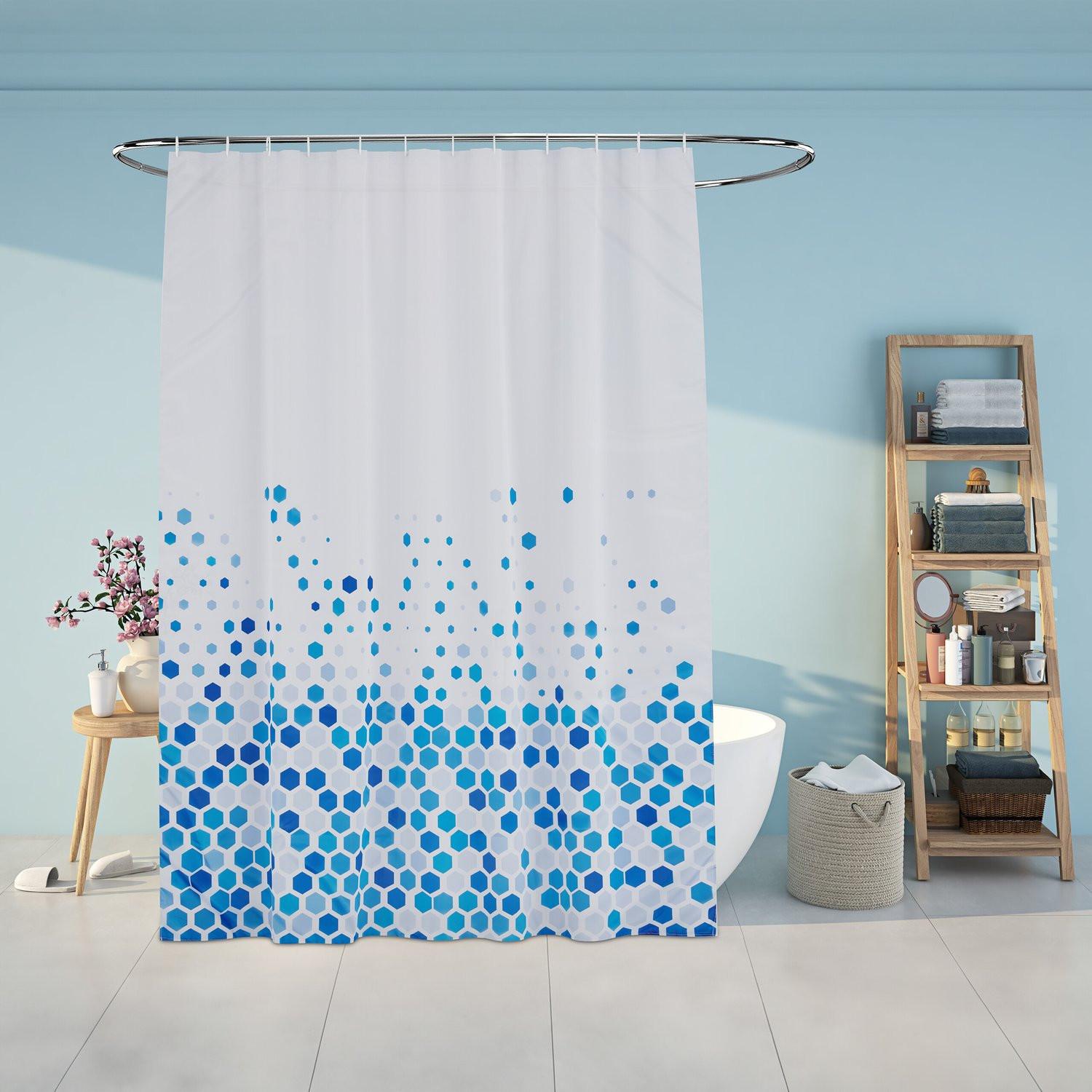 Northix Rideau de douche 180x200 cm avec motif  
