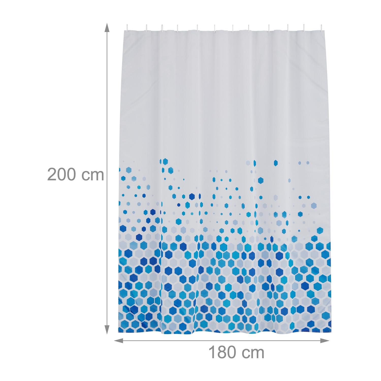 Northix Rideau de douche 180x200 cm avec motif  