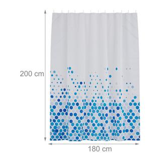 Northix Rideau de douche 180x200 cm avec motif  