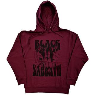 Black Sabbath Felpa con Cappuccio Logo  