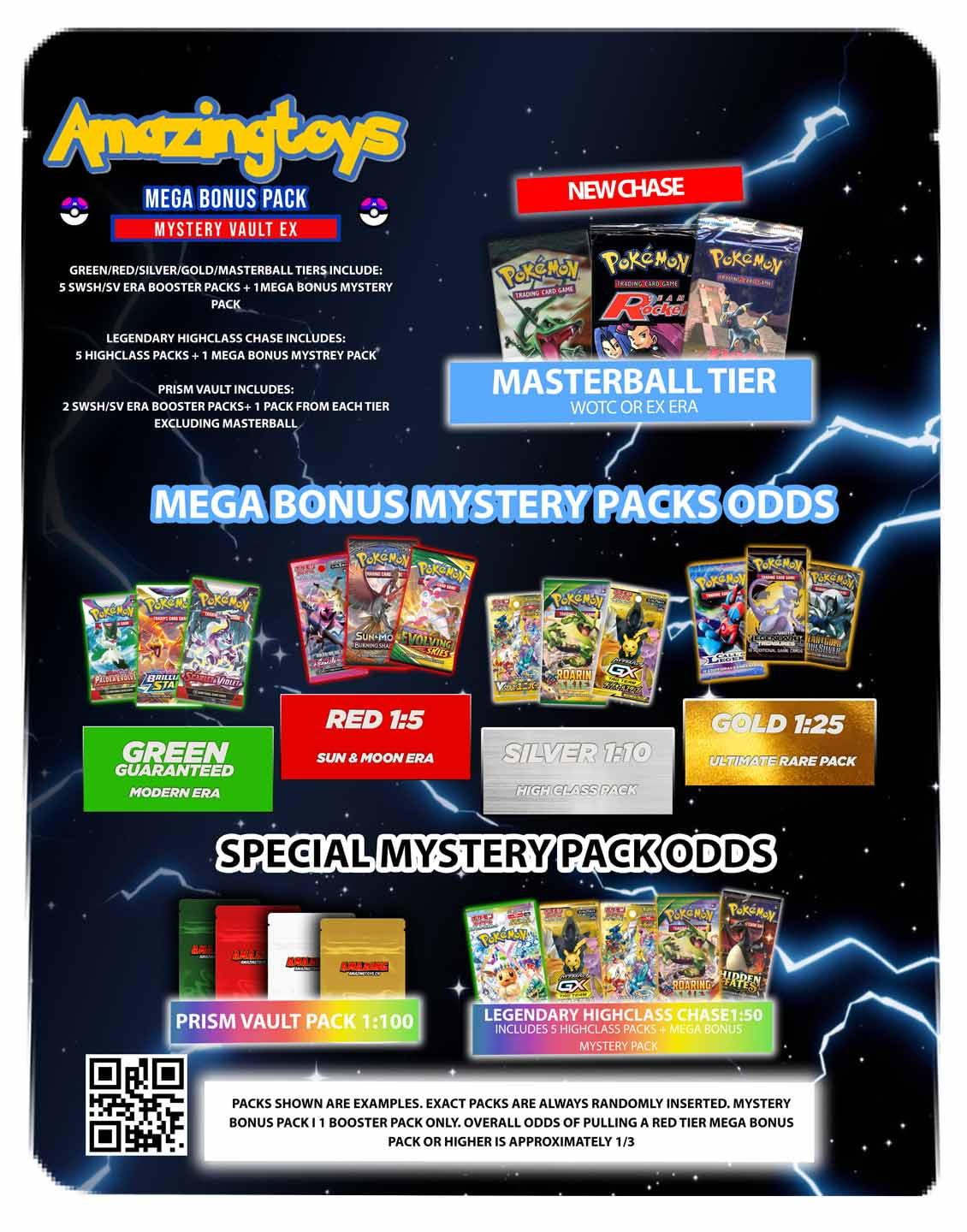 Pokémon  AMAZINGTOYS® Ultimate Mystery Vault EX Booster Pack - Wave 3 