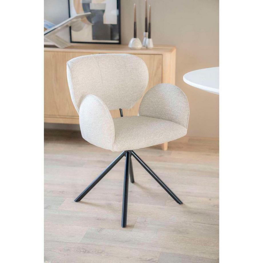 mutoni Drehstuhl Rosalin Moon taupe  