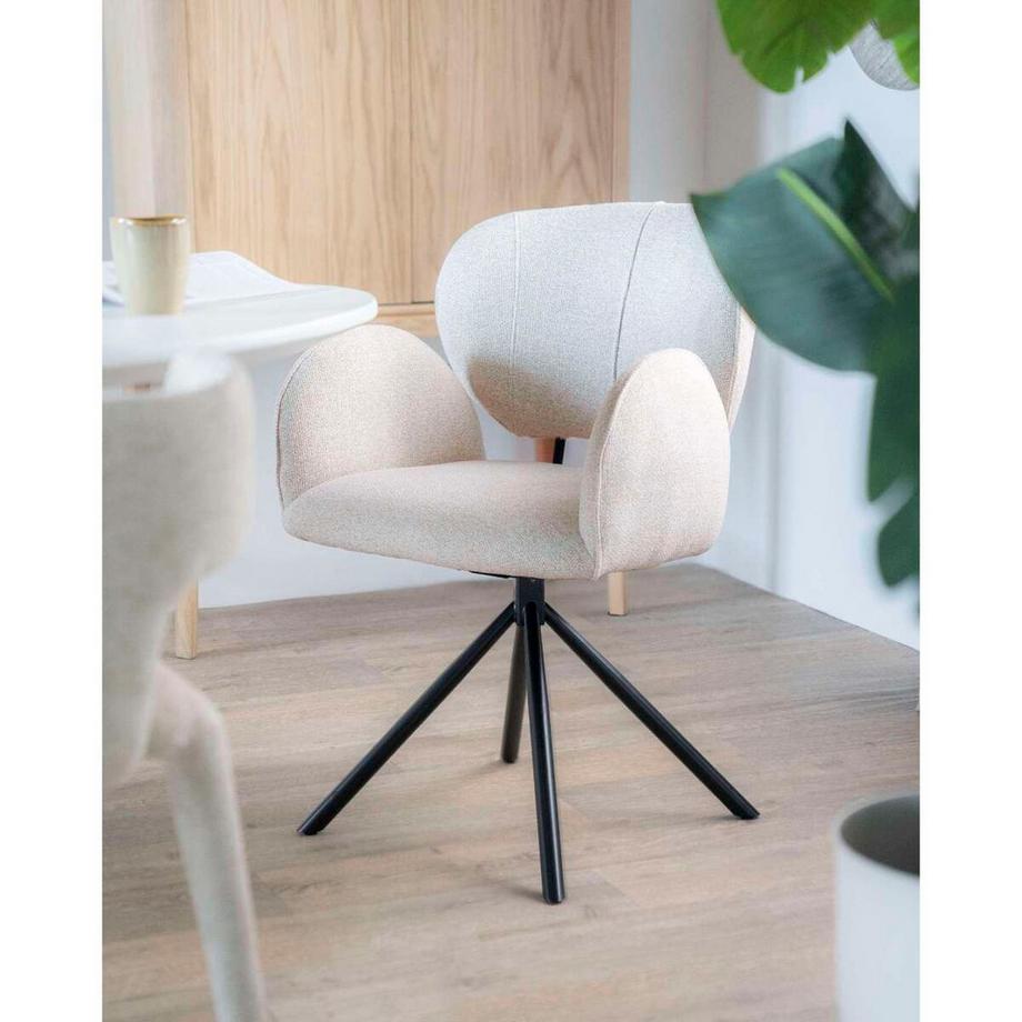 mutoni Drehstuhl Rosalin Moon taupe  