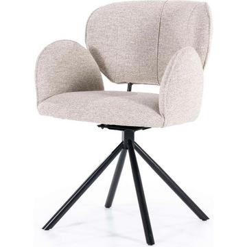 Chaise pivotante Rosalin Moon taupe