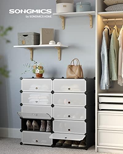 Pricenet Scarpiera impilabile personalizzabile: facile da montare e durevole  