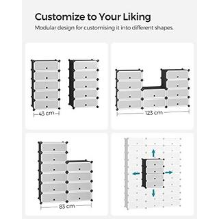 Pricenet Scarpiera impilabile personalizzabile: facile da montare e durevole  