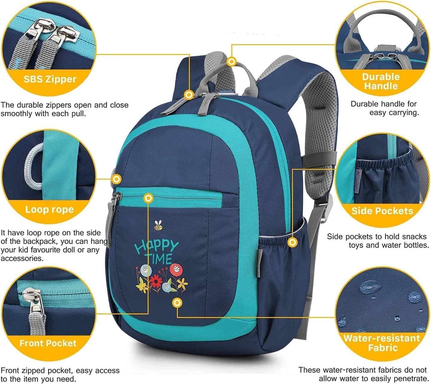 Only-bags.store Kleinkind-Rucksack mit Leine Kindergarten-Rucksack  