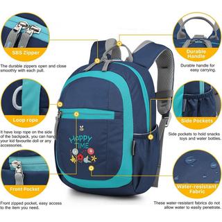 Only-bags.store Kleinkind-Rucksack mit Leine Kindergarten-Rucksack  