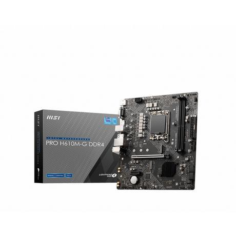 MSI  PRO H610M-G DDR4 carte mère Intel H610 LGA 1700 micro ATX 