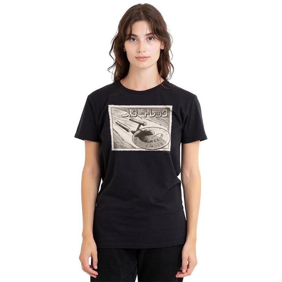 Star Trek Enterprise Stampa Grafica Regular Fit T-Shirt  