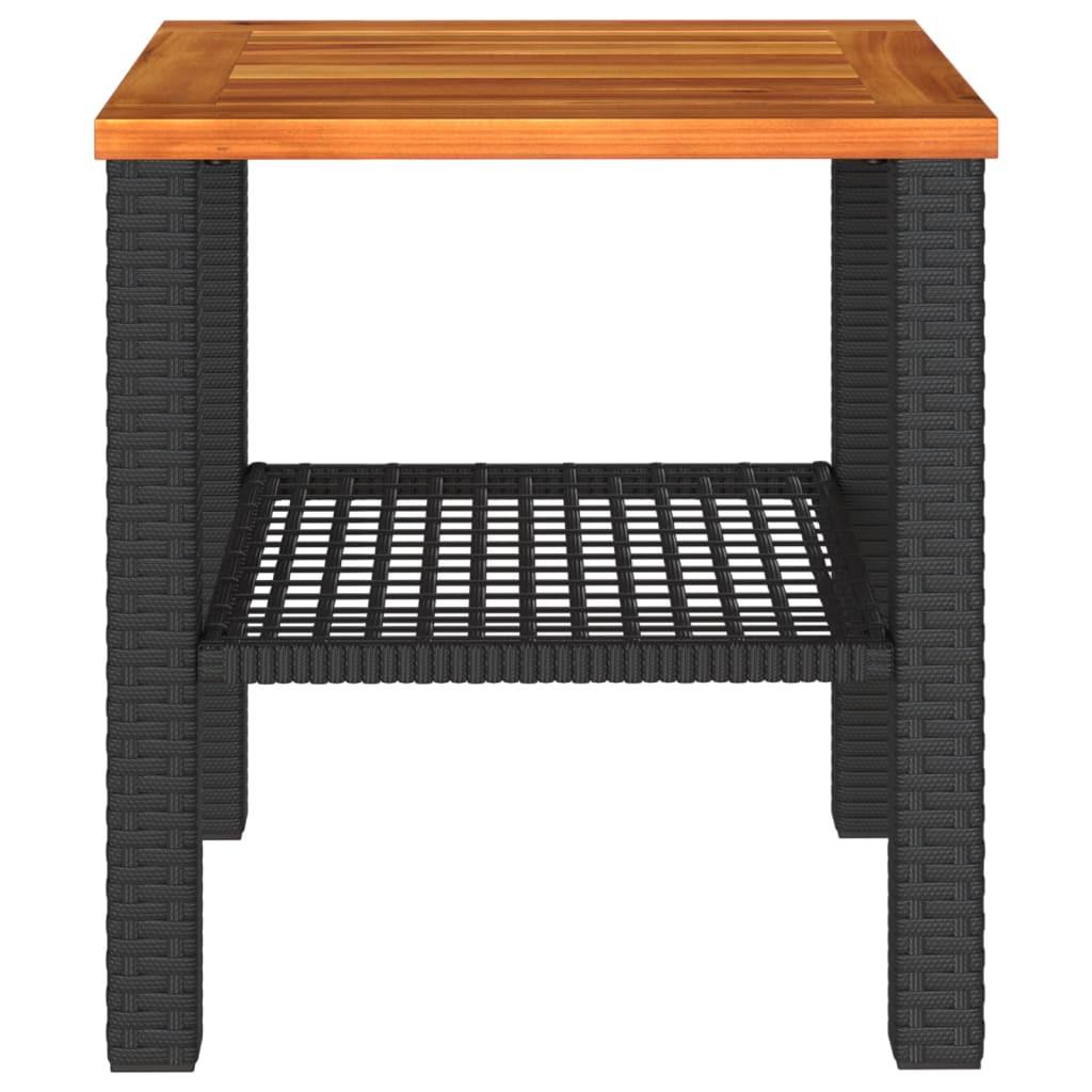 VidaXL Table de jardin rotin synthétique  