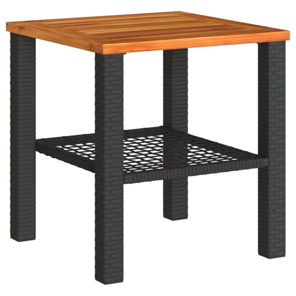 VidaXL Table de jardin rotin synthétique  