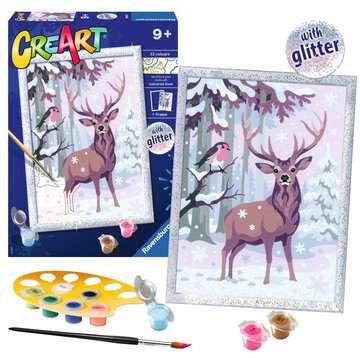 Ravensburger  Ravensburger CreArt Festive Friends Colore per kit di verniciatura in base ai numeri 