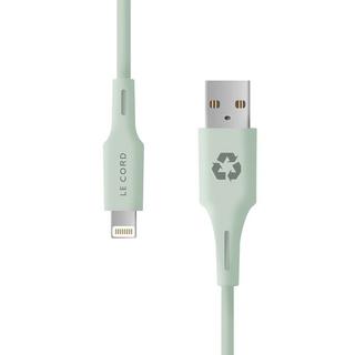 Le Cord  Minimal Series 1.2 (USB-A to Lightning) - Pale Pine 